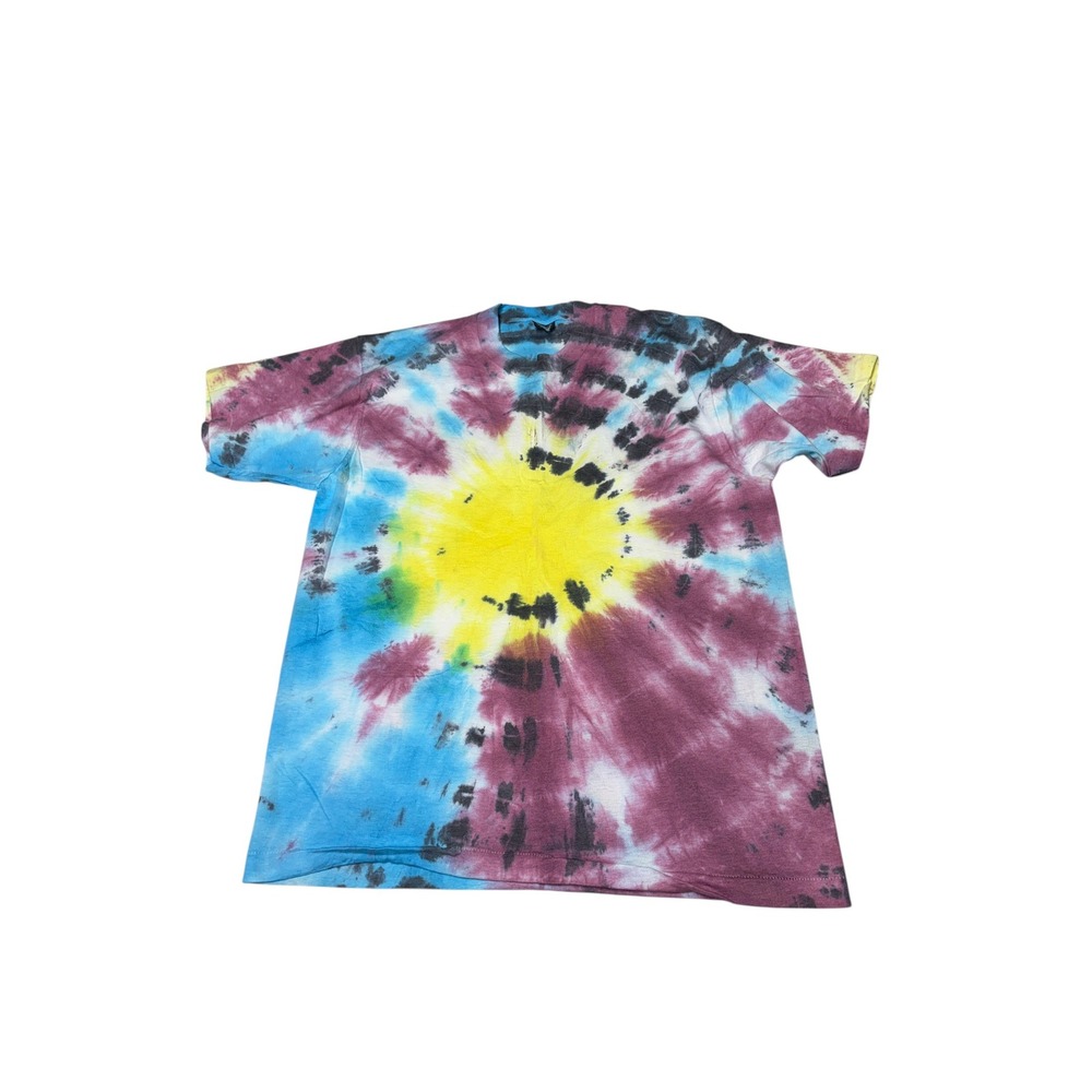 Vintage 90s Screen Stars Best Tie Dye Single Stitch T-Shirt XL Sunburst USA